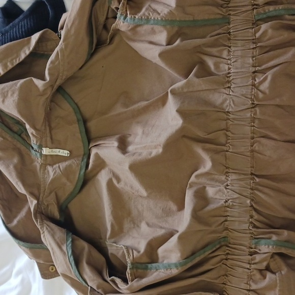 Willow and Clay Khaki Green Cotton Cargo Utility Anorak Hooded Jacket, Size S - Picture 10 of 11